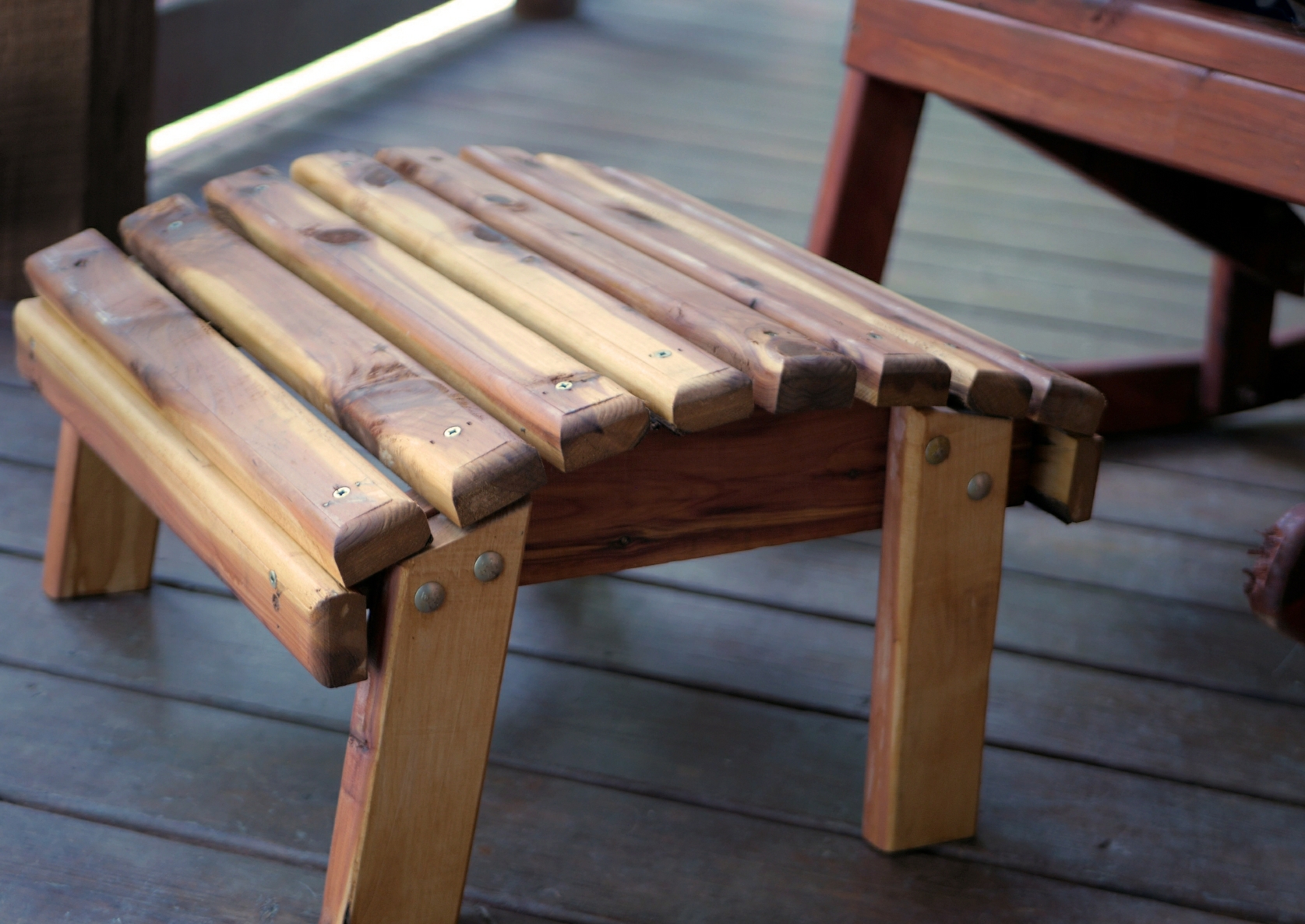 Deck and Patio Footstool 100 Cedar Wood » Clark's Creations
