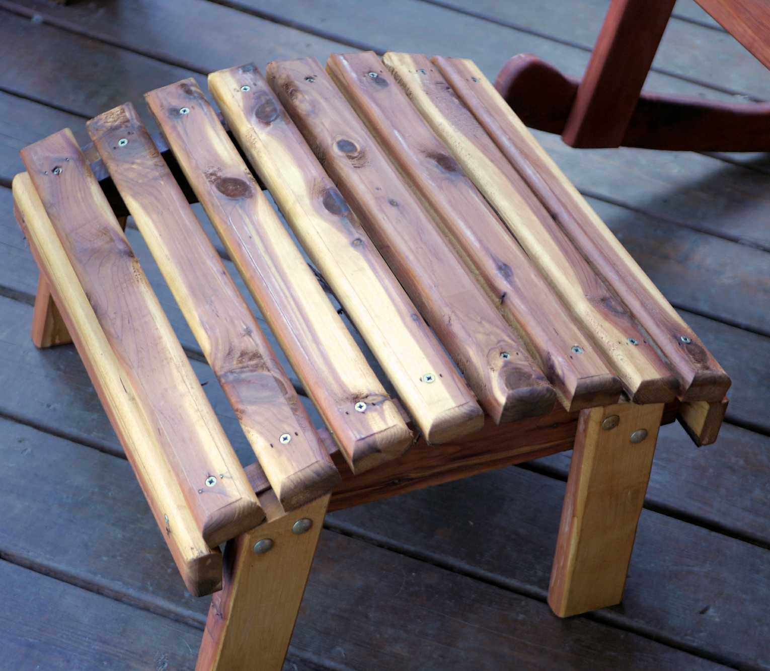 Deck and Patio Footstool 100 Cedar Wood » Clark's Creations
